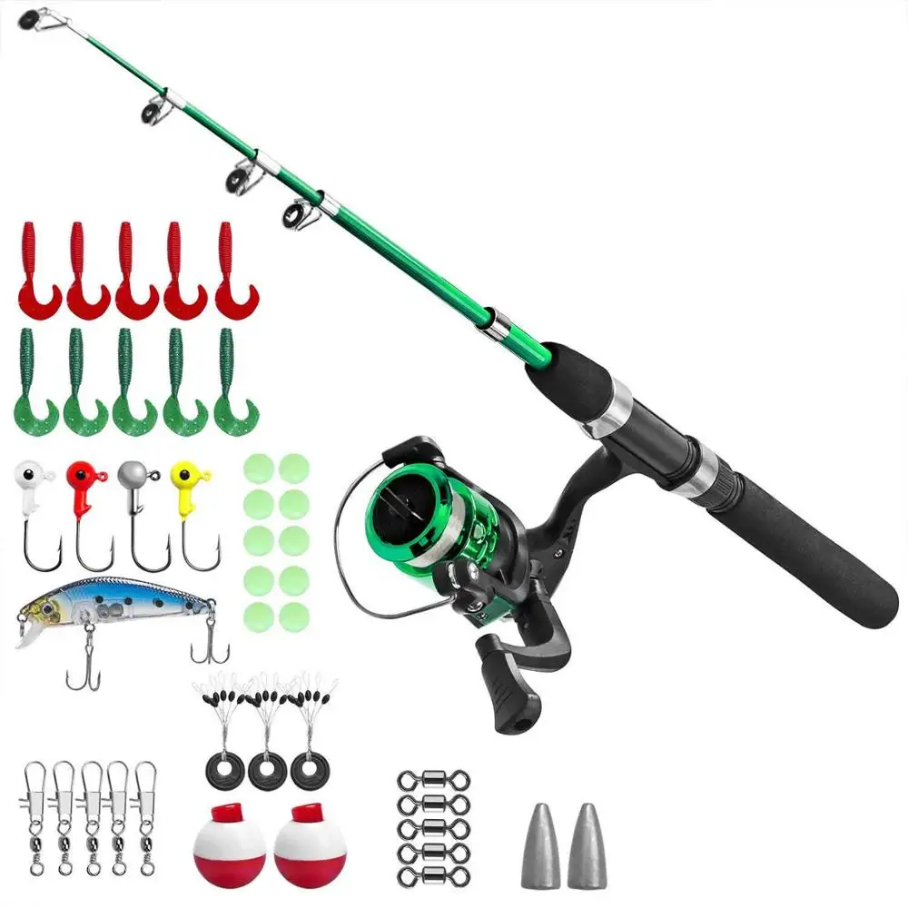 Kids Fishing Pole,light And Portable Telescopic Fishing Rod And Reel Combos  For Youth Fishing By Plusinno - Fishing Rods - AliExpress