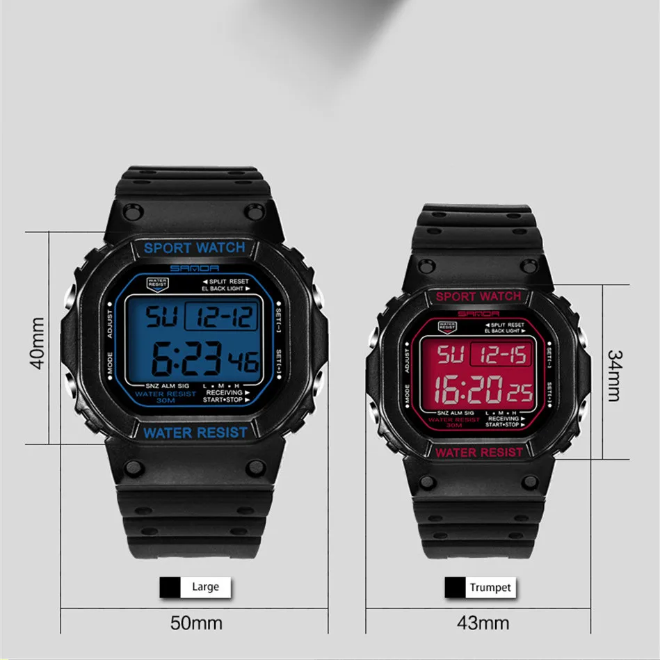 2017 брендовые наручные часы SANDA мужские водонепроницаемые спортивные военные в