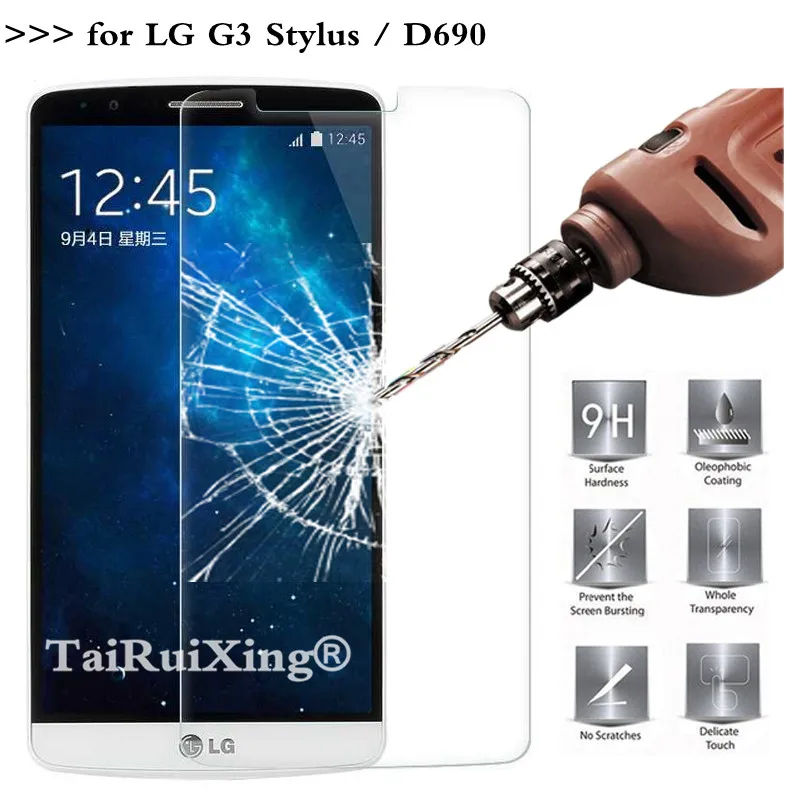 Для LG G3 Stylus D690 D690N 5 дюймов Защитная пленка 9H для | Мобильные телефоны и аксессуары