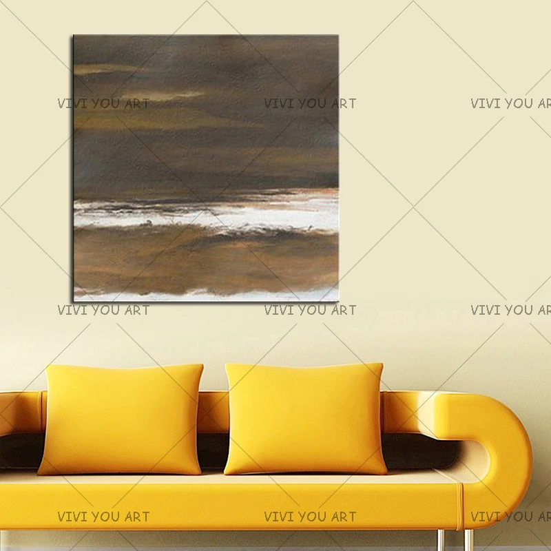 100% Handmade Acrylic Painting On Canvas Abstract Large Art Landscape Hang Picture Hand Painted Seascape Wall Artwork | Дом и сад