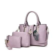 ZIRANYU 3 Bags/set Con Colgante Decoración Casual Bolso bolso de Mano del Diseñador de Alta Calidad Bolsas de Mensajero de Las Mujeres Bolsos de Hombro de La Muchacha