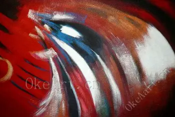 

Hand Painted Abstract Oil Painting On Canvas Red Painting Decorative Painting Living Room Paintings Wall Decor