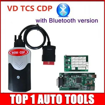 

2pcs/lot High Performance VD TCS CDP Pro Plus For Cars/Trucks/Generic Auto Diagnostic Tool CDP Bluetooth With DHL Free Shipping