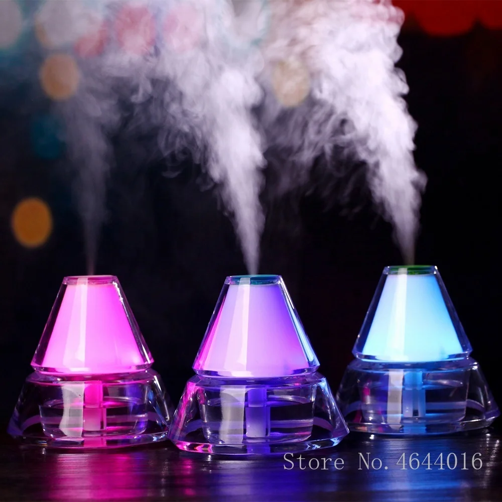 

ML Ultrasonic Humidifier Air Purifier for Home Car Essential Aromatherapy Diffusers Humidifiers Humificador with Night Light