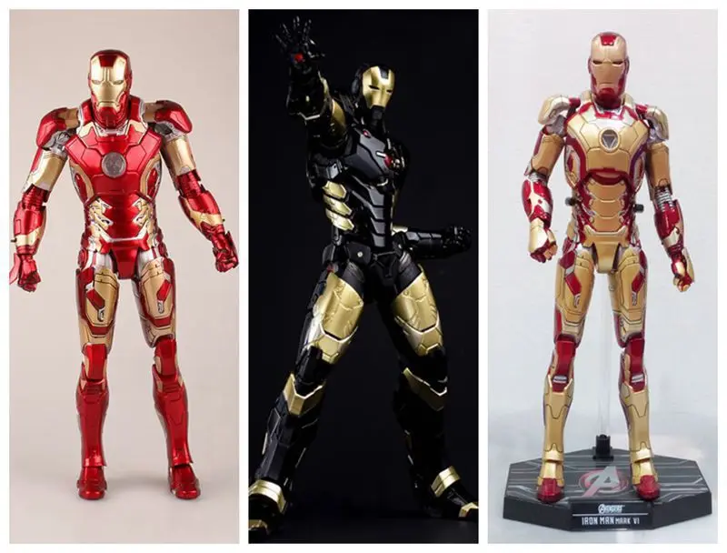

2019 hot toy The Avengers IronMan Action Figure Model 20cm MK42 Iron Man Doll PVC figure Toy Anime kids Toys