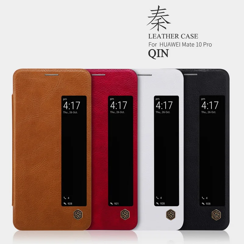 

Case For Huawei Mate 10 pro Flip Leather Case NILLKIN Fashion Cover With Sleep Mobile Phone Bags Cases for Huawei Mate10 pro