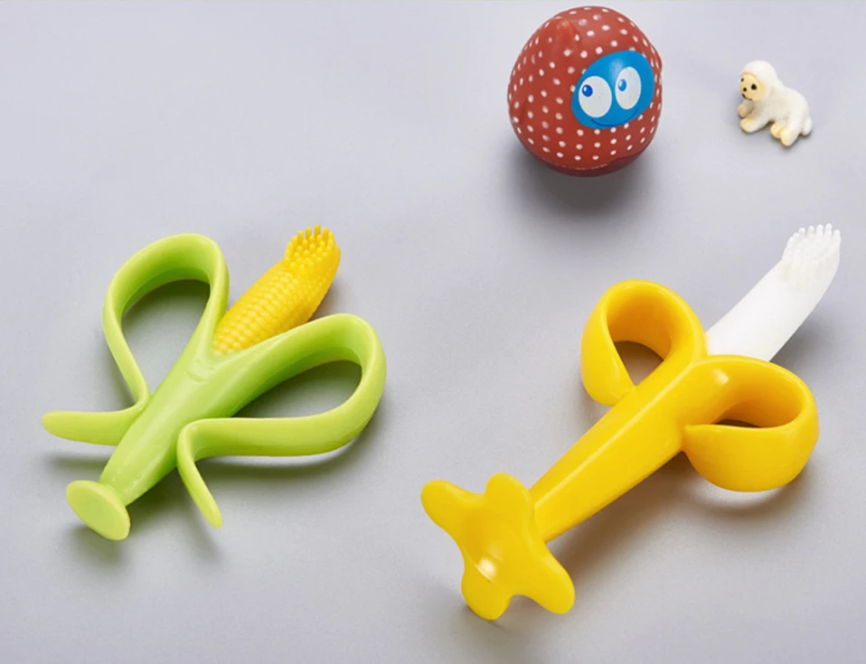 Грызунок банан. Антистресс с валеркой. Игрушки из силикона для детей. Silicone toys. Силиконовые игрушки для детей.