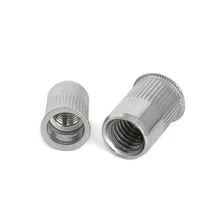 Rivet Nut Metric Threaded Rivnut Insert Nutsert Flat Head Rivetnuts 304 Stainless Steel M3 M4 M5 M6 M8 M10 M12 metric thread m3 m4 m5 m6 m8 m10 m12 304 stainless steel blind insert rivet nut rivnut brand new