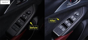 

Accessories For Mazda CX-3 CX3 2016 2017 2018 Inner Door Armrest Window Lift Button Panel Molding Cover Kit Trim 4 Pcs / 2 Color