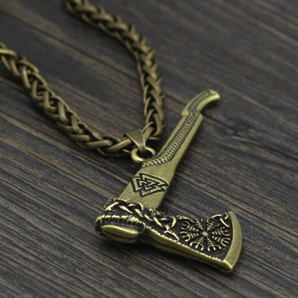 Мужчины Викинг один мА мужчины скандинавский троица валкнут Vegvisir компас амулет