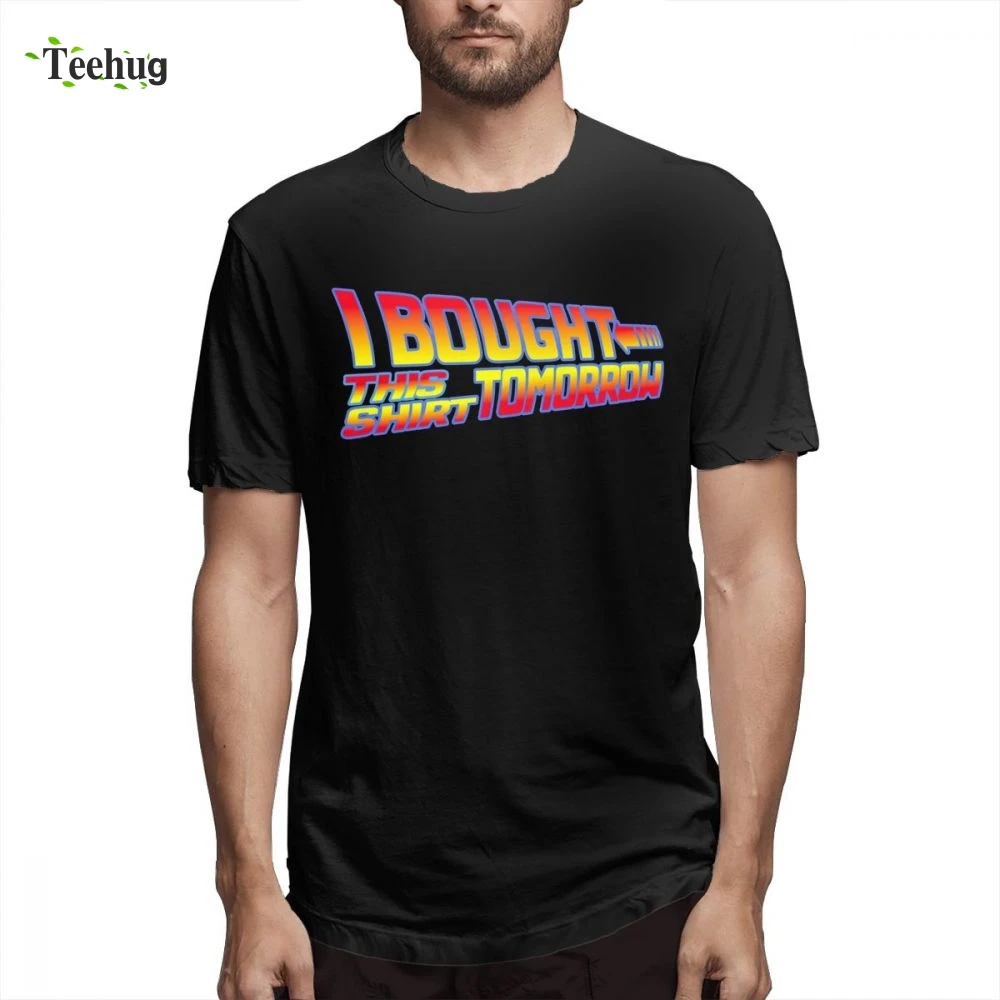 Custom Boy Time Machine Back To The Future Camiseta уникальный дизайн хлопок для мужчин с короткими рукавами