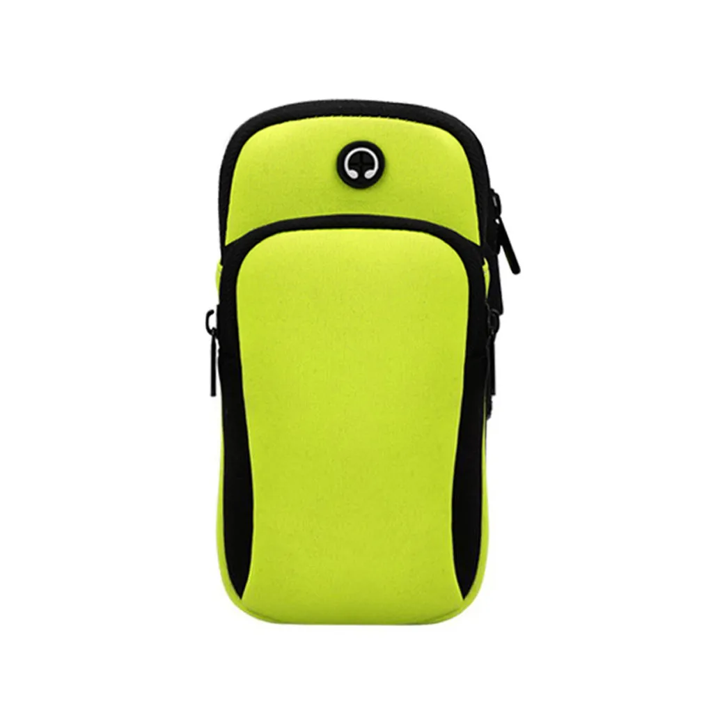 Универсальная сумка для телефона, сумка для бега на запястье, сумка для спорта на открытом воздухе, сумка для телефона, посылка на руку для пешего туризма, карман на ремешке для сотового телефона, женская сумка - Цвет: GN