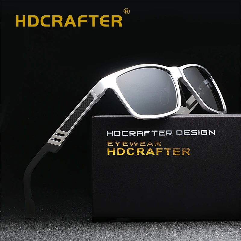 

HDCRAFTER Brand New Polarized Sunglasses Men Unisex Metal Frame Driving Glasses Women Retro Sun Glasses Gafas