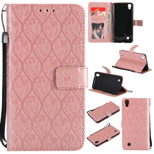 Для LG X power Case ПУ; кожа; силикон задняя откидной Чехол для бумажника чехол для LG X защита питания полный охват футляр с отделением для карт