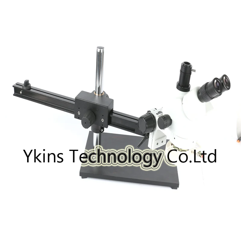 

Simul Focal Trinocular stereo microscope 7~45X Continuous zoom microscope Guide Rotate bracket + 56 LED light