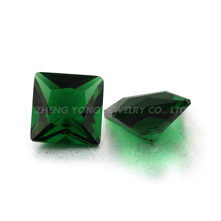 High Quality 4x4mm Square Shape Machine Cut Green Synthetic Glass Loose  Stone Lot|loose stones|shaping machinecut glass stones - AliExpress