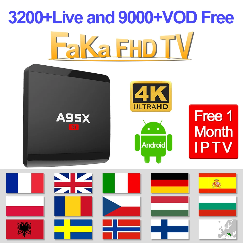 

IPTV France IPTV Italia Spain A95X R1 Android TV Box Free 1 Month IPTV Portugal Canada IP TV Turkey Arabic IP TV Europe IP TV