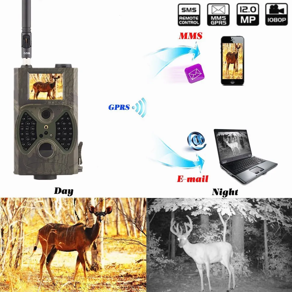 Wild Surveillance Camera Hunting Trail Camera Photo Traps Hunting Camera MMS GPRS GSM Security Camera 12mp 1080p photo traps