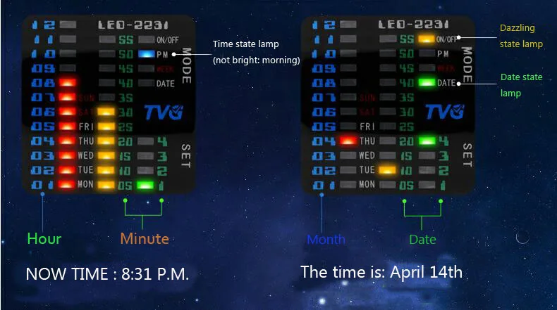 TVG Новая мода 100 футов водонепроницаемые часы мужские полихроматический светильник светодиодный цифровые спортивные часы подарок Relogio Masculino