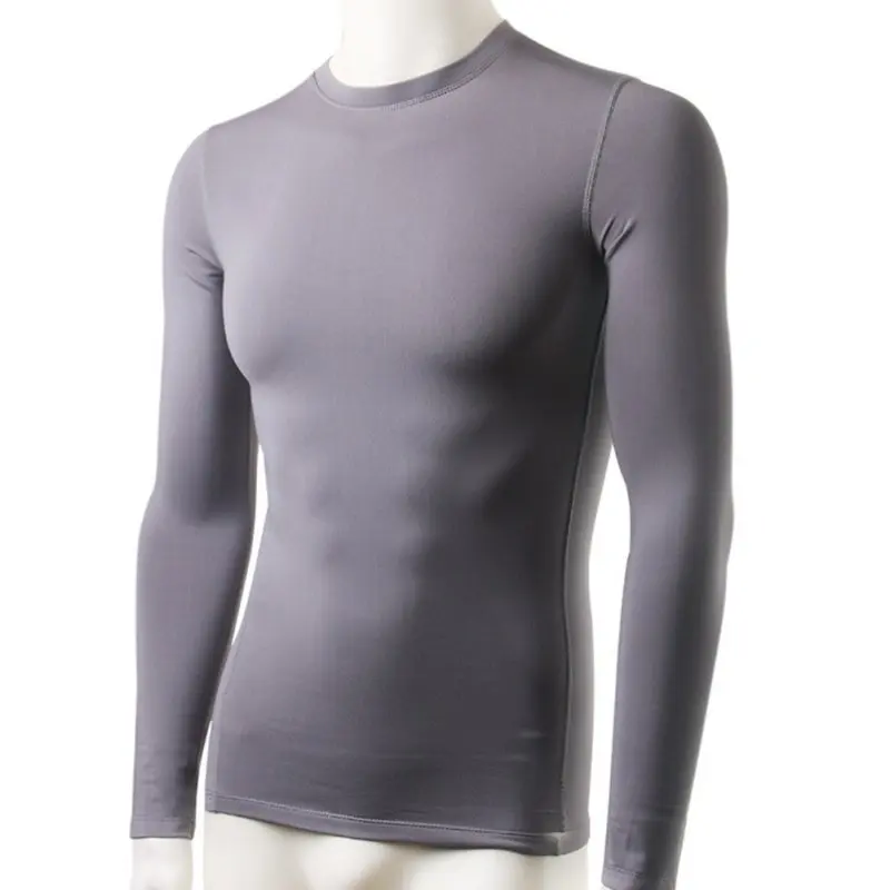 Модные для мужчин плюшевые база слои с длинным рукавом Slim Fit термальность теплое нижнее бельё для девочек топы корректирующие зим