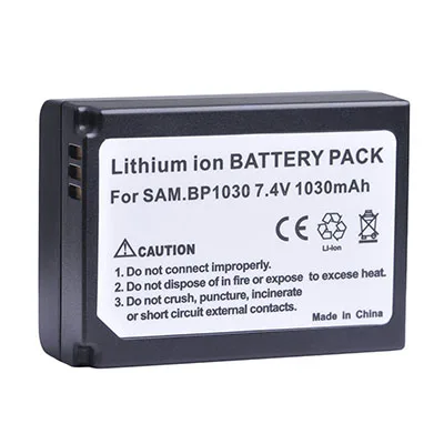 1 Battery Комплект из 2 предметов 1030 мА/ч, BP-1030 BP 1030 Перезаряжаемые Батарея+ ЖК-дисплей Зарядное устройство для samsung NX200 NX210 NX300 NX500 NX1000 NX1100 NX-300M Камера - Цвет: 1 Battery