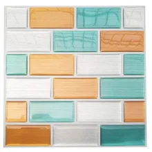 3D предметы домашнего декора, кухонная настенная плитка, самоклеящаяся Съемная плитка для домашнего украшения стен