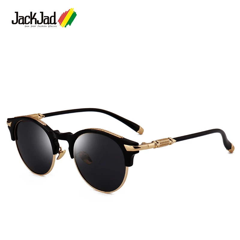 

JackJad 2017 New Fashion Round BEBOP Style POLARIZED Sunglasses Brand Design Vintage Metal UV400 Sun Glasses Oculos De Sol 17111