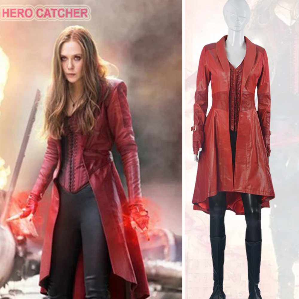 

Hero Catcher High Quality Custom Made Captain America: Civil War Scarlet Witch Cosplay Costume Scarlet Witch Costume