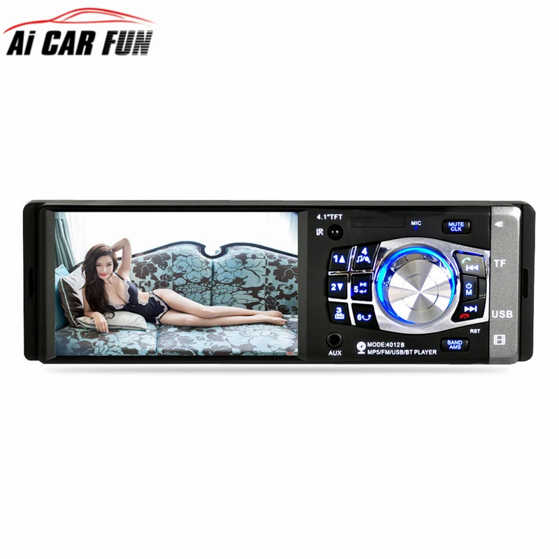 

4012B 4.1" Bluetooth Rear View Camera MP5 Player Single Spindle MP3 Player Radio U Disk with Camera Car Stereo Audio MP5 Player