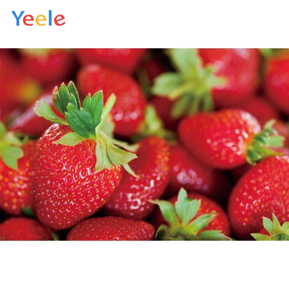 

Yeele Strawberry Decor Fruit Baby Children Pattern Photographic Backgrounds Customized Photography Backdrops For Photo Studio