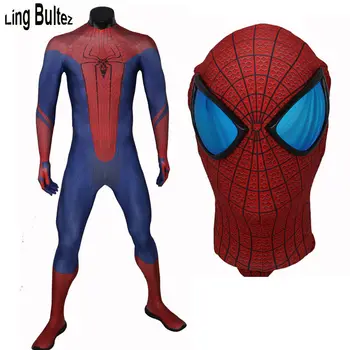 

Ling Bultez High Quality New Arrive Amazing Spiderman Costume ASM 1 Suit Adult Spandex Spiderman Cosplay Costume For Halloween