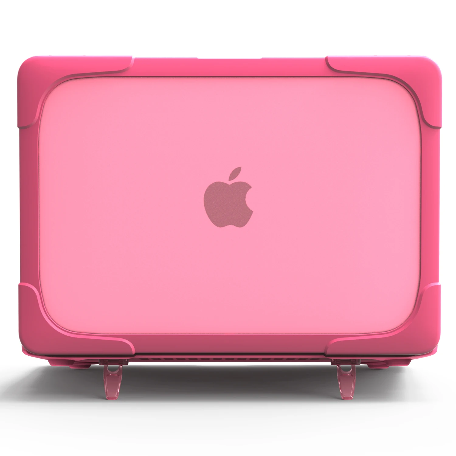 Прочный чехол для ноутбука для MacBook Air 11,6 Pro 15 retina 12 чехол для нового Pro 13,3 с сенсорной панелью A1706 A2159 A1989 touch ID A1932 - Цвет: Розовый