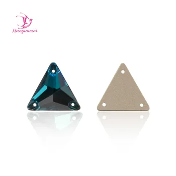 

3270 Blue Zircon Trilliant FlatBack Rhinestone Sew On Stone Sewing On Loose Rhinestone Crystal Strass