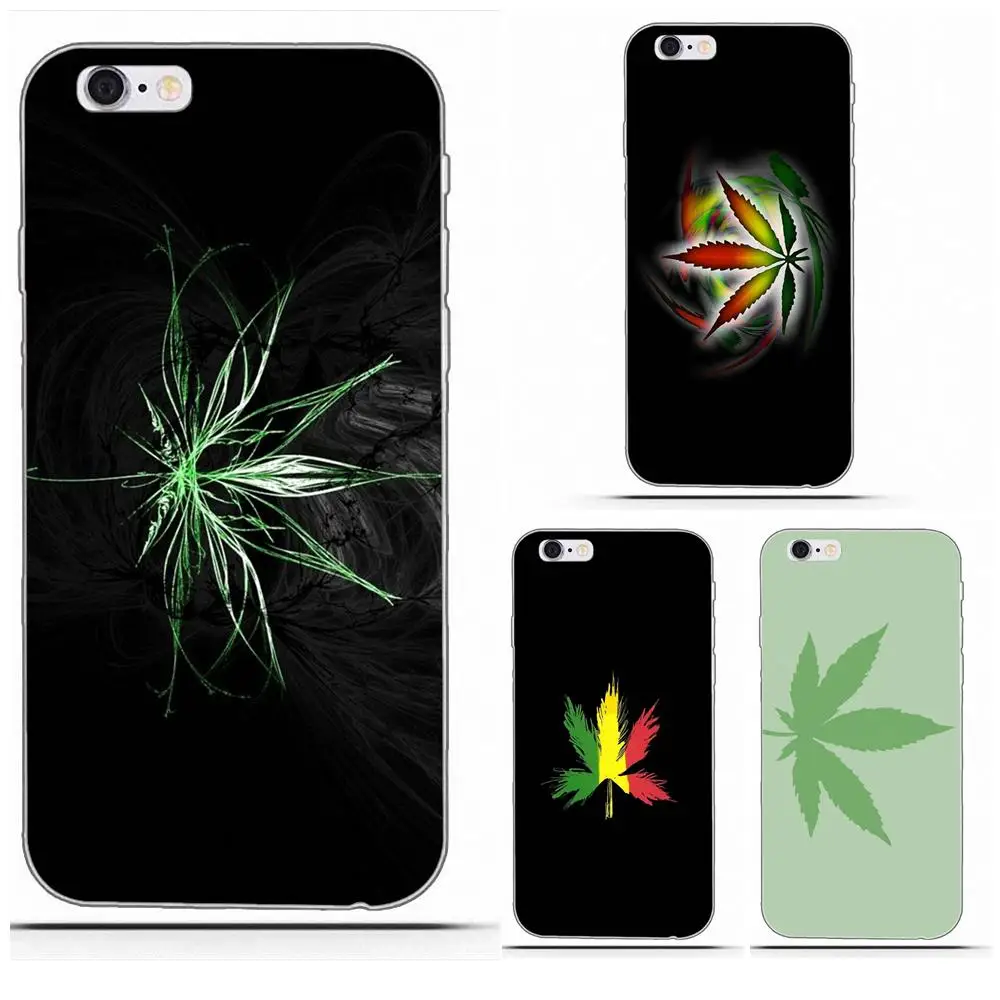 

Wexoeq For Huawei G8 Honor 5C 5X 6 6X 7 8 9 Y5II Mate 9 P7 P8 P9 P10 P20 Lite Plus 2017 Soft Phone Cases Cover Hemp Leaf