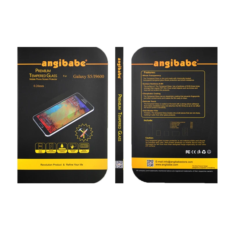 Wholesales Price Ultrathin Tempered Glass Film Screen Protector for Samsung Galaxy s5 i9600 Russian Spanish and English |