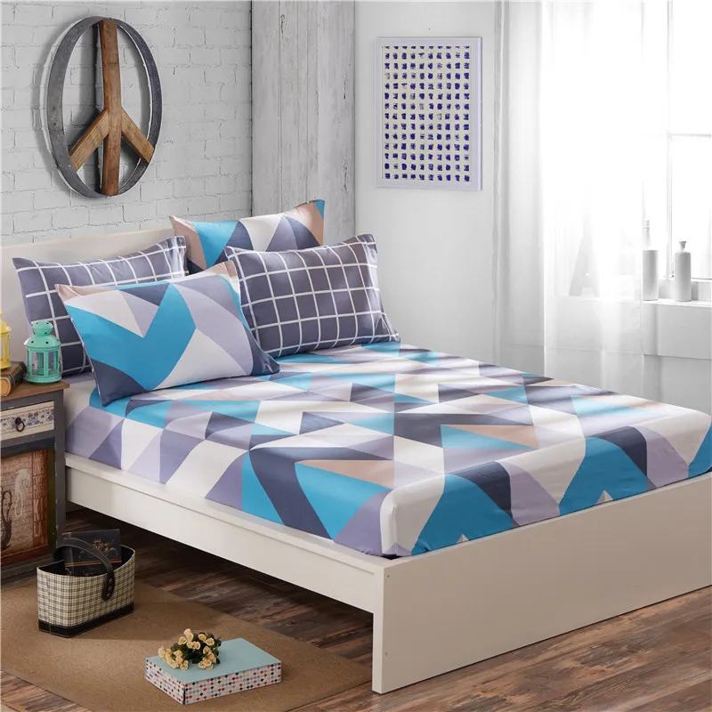100% хлопок простыня натяжная покрывало Twin queen king size комплект русский размер 200/180x160