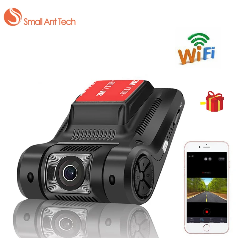 SmallAntTech Car DVR Wifi Dash Camera Cam Recorder Monitor Novatek 96658 Sony IMX323 Camcorder Registrator Full HD Night Version