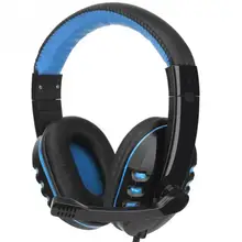 Игровая гарнитура стереонаушники с микрофоном для компьютера PC ноутбук геймер с светодиодный подсветкой над ухом светящийся