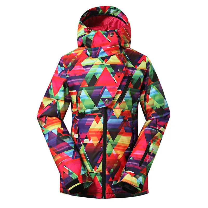 

GSOU SNOW Ski Suit Single Double Board ski jacket Waterproof Warm Windproof Breathable Ski Coat For Women size XS-L