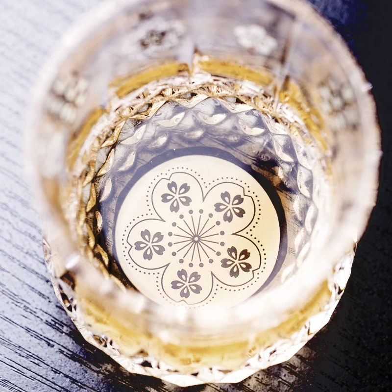 Креативная декоартивная стеклянная посуда для напитков SAKURA прозрачное матовое стекло wiskey пивное стекло для питья стеклянная посуда термостойкая
