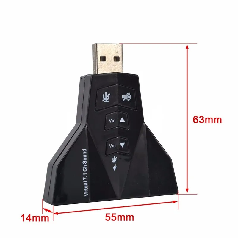 2019 Hot Sale External 7.1 Channel USB 3D Sound Card Audio for Laptop PC for Macbook Dual Virtual 7.1 USB 2.0 Adapter 2019 Hot Sale External 7.1 Channel USB 3D Sound Card Audio for Laptop PC for Macbook Dual Virtual 7.1 USB 2.0 Adapter
