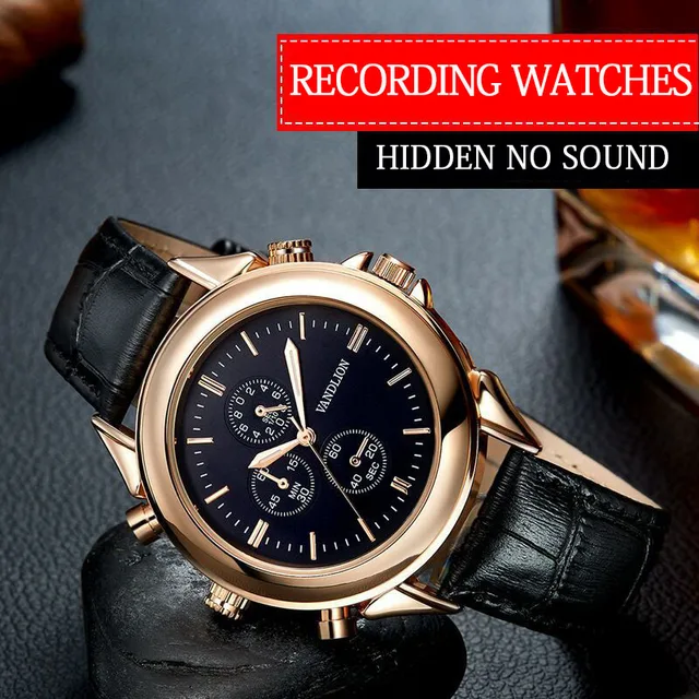 wrist watch with camera and voice recorder