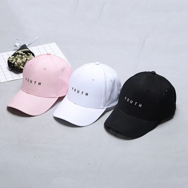 

Summer Baseball Cap New Cotton Mens Hat Youth Letter Print Embroidery Cotton Unisex Women Men Hats Snapback Hip Hop Hat