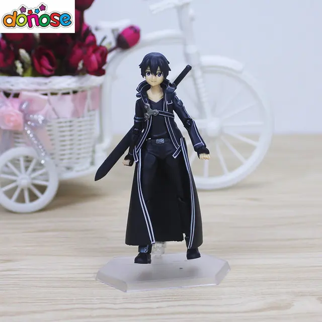 KLZO 5.9 Anime Sword Art Online: Kirito Figma Action Figure ,Cute Cartoon  Anime Decorative Action Toys ,PVC Model