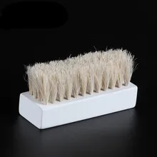 1 шт., белая деревянная Конская шерсть, мужская борода, усы, щетка для бритья, инструмент для чистки волос на лице