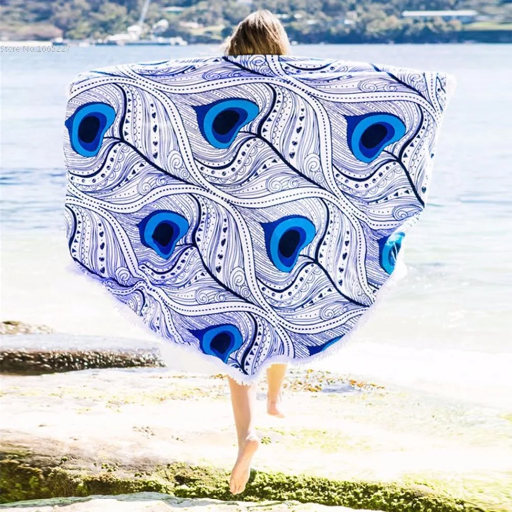 Swim Suit Cover Up Round Tapestry Beach Throw Cover Up Tablecloth Beach