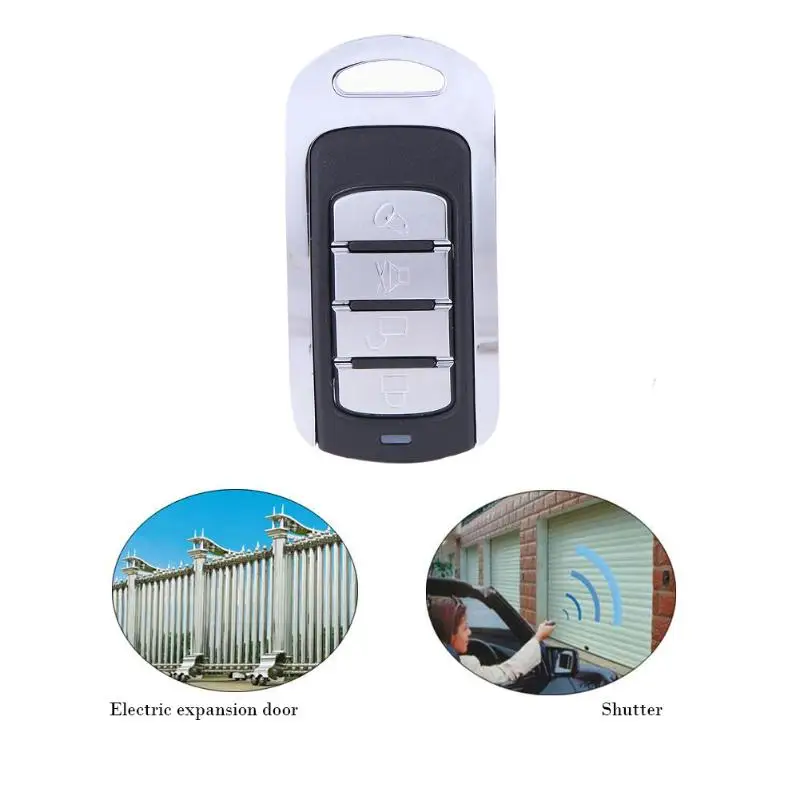 Remote Control 433mhz Metal Copy Universal Remote Control Learning Type 4 Buttons Wireless Remote Control For Garage Gates