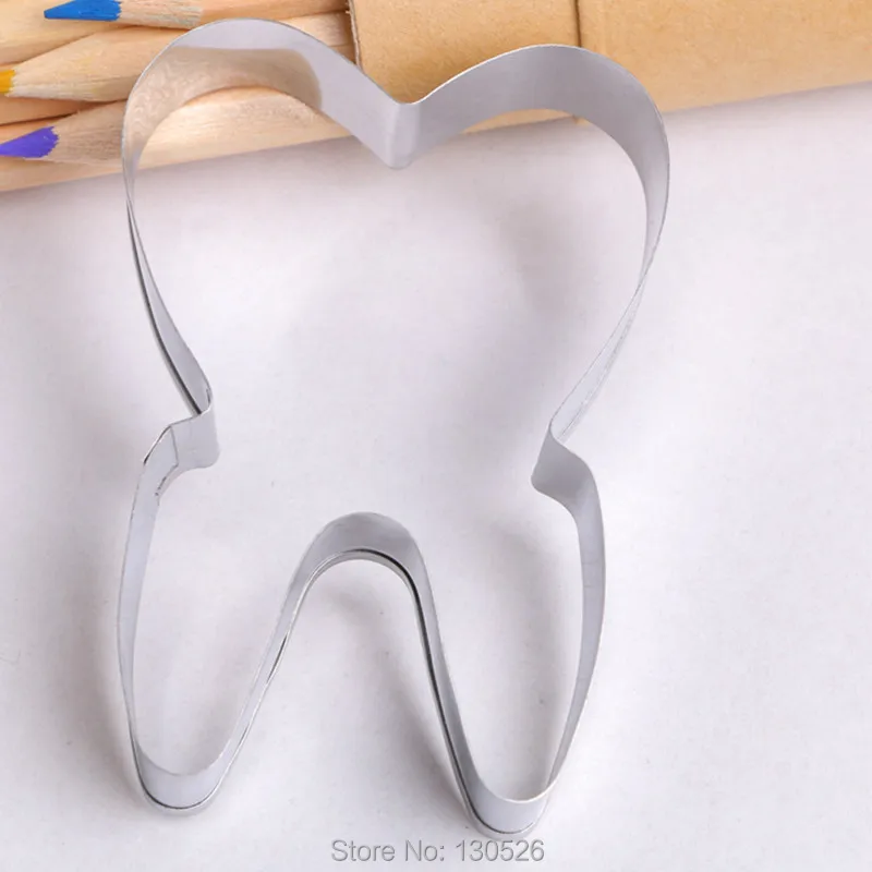 

1Pcs New Arrival DIYStainless Steel Tooth shape Design Shape 3D Cake Fondant Decorating Tools Bakeware Kitchen Accessories