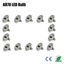 14 шт./лот 7 Вт AR70 LED-lamplicht для 50 Вт галогенные лампы, b15 220 В 240 В теплый белый 2700 К небольшой угол луча 400lm LED-lamplicht