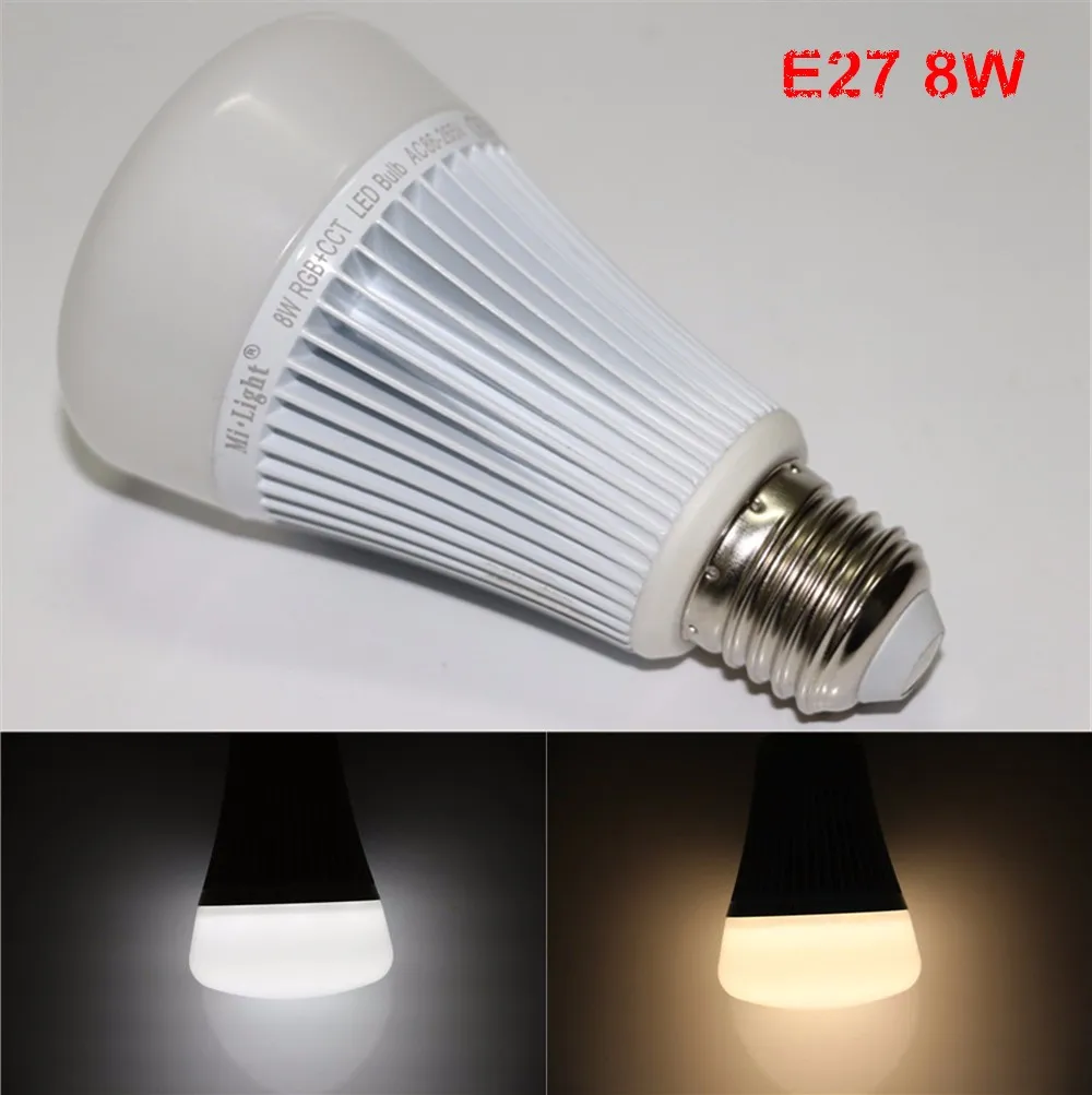 Mi Light Dimmable 110 V/220 V CW/WW/RGBW/RGBWW E27 E14 GU10 4 Вт 5 Вт 6 Вт 8 Вт 9 Вт умный светодиодный светодиодные лампы освещения